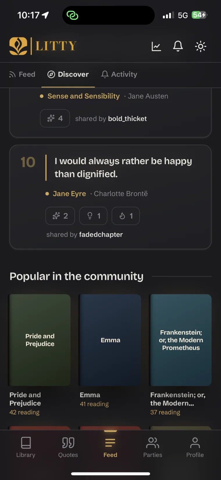 Discover — trending highlights and popular books