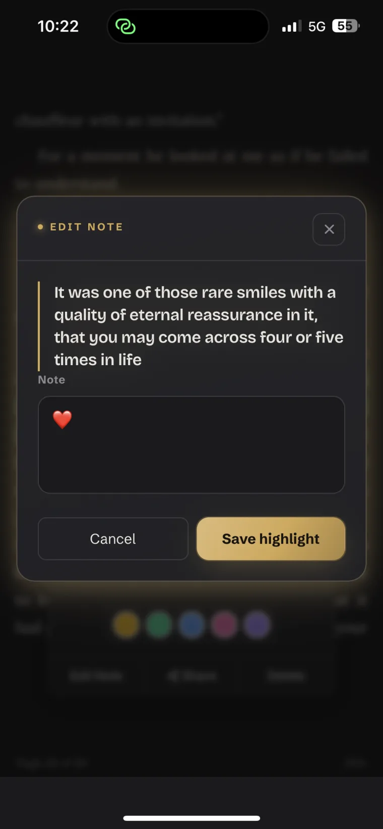 Add a note to any highlight